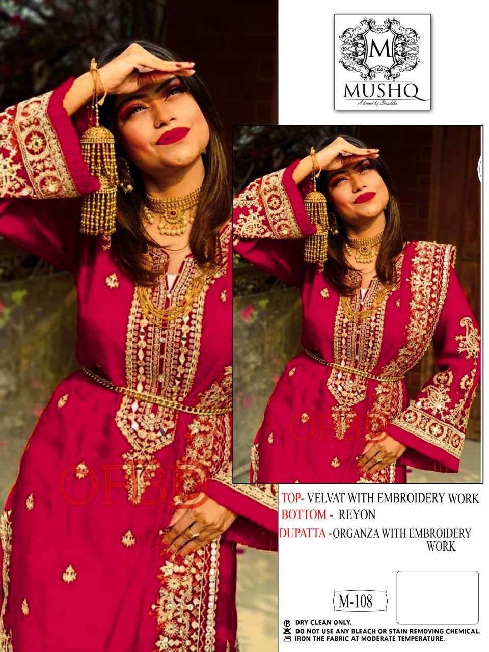 MUSHQ A BRAND BY SHRADDHA M-108 COLOURS